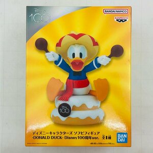 新品未開封 ディズニーキャラクターズ ソフビフィギュア DONALD DACK ドナルド ダック Deisney100周年 ver