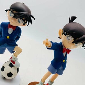 難あり中古品 セガ プレミアムフィギュア 名探偵コナン 江戸川コナン with サッカーボール 2種セット