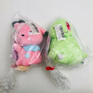 新品 ポケットモンスター ポケモン ほぺぴた ぬいぐるみ チコリータ ブルー 2種 セット