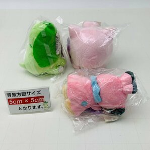 新品 ポケットモンスター ポケモン ほぺぴた ぬいぐるみ プリン チコリータ ブルー 3種 セットの画像2