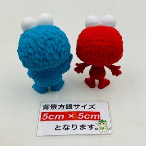 中古品 Funko POP ファンコ 02 08 SESAME STREET セサミストリート COOKIE MONSTER クッキーモンスター エルモ ELMO 2種セットの画像3