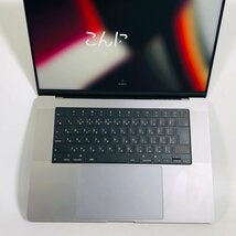 動作確認済み MacBook Pro Touch ID 16インチ (Late 2021) Apple M1 Pro 10コア/16GB/SSD 512GB スペースグレイ MK183J/A_画像2