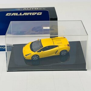 中古品 AUTOart オートアート 1/43 LAMBORGHINI GALLAROG ランボルギーニ ガヤルド イエロー