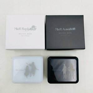 中古品 NieR:automata ニーアオートマタ NieR Replicant ニーア レプリカント MUSIC BOX オルゴール 2種セットの画像1