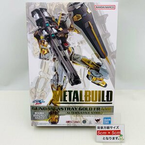 新品未開封 METAL BUILD 機動戦士ガンダムSEED ASTRAY ガンダムアストレイ ゴールドフレーム オルタナティブストライク Ver.の画像2