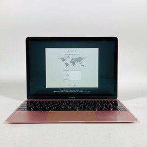 ジャンク MacBook 12インチ (Early 2016) Core m3 1.1GHz/8GB/SSD 256GB ローズゴールド MMGL2J/A