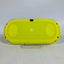 中古 PlayStation Vita Wi‐Fiモデル ライムグリーン ホワイト PCH-2000_画像4