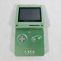 中古 GBASP ゲームボーイアドバンスSP パールグリーン トイザらスオリジナルカラー_画像2