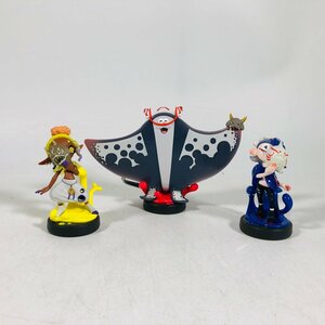 中古 amiibo アミーボ スプラトゥーン3 すりみ連合 フウカ ウツホ マンタロー 3種 セット