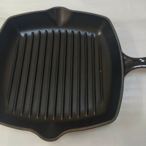 LE CREUSET ル・クルーゼ スクエア スキレット グリルパン 26cm フランス製の画像1