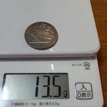 アメリカ 硬貨 古銭 コネチカット入植300周年記念 1935年 州の木 チャーターオーク 樫の木 ワシ 記念幣 コイン 直径:約30mm 重量:約13.5g_画像5