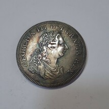 イギリス ジョージ3世 硬貨 古銭 1804年 アイルランド シリング 紋章 コイン 銀貨 外国古銭 直径:約44mm 重量:約25.5g_画像4