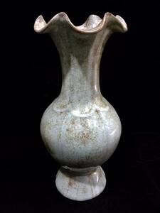 4:8044LT human national treasure China antique porcelain [ Song . porcelain. flower . bin. ] handicraft glazed pottery blue flower . ceramic art ornament .. goods 