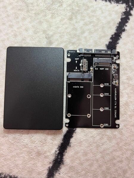 mSATA/NGFF→ SATA 3 SSD 変換アダプター