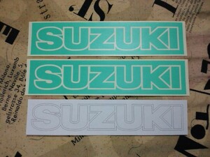 ☆SUZUKI ☆枠文字 ☆塗装 ☆マスキング ☆130mm ☆スズキ ☆2枚☆