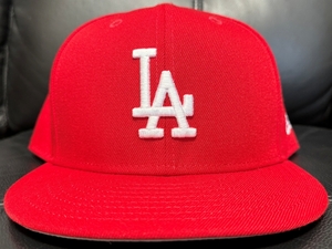 【新品未使用/送料込】NEW ERA LOS ANGELES DODGERS RED HAT 59Fifty 60.6cm ニューエラ ドジャース 大谷翔平 ストリート アメカジ 西海岸