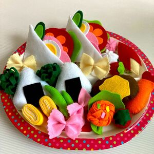 ハンドメイド フェルト おままごと かわい食べ物セット　手作り 幼稚園 保育園