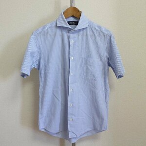 即決 送料185 春夏Maker's Shirt 鎌倉 メーカーズシャツ サッカー生地 ストライプ　半袖 シャツ サイズM トップス メンズ #871457