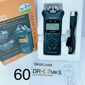 4AD126 TASCAM DR-07MK2 リニアPCMレコーダー タスカム 中古 現状品 動作未確認