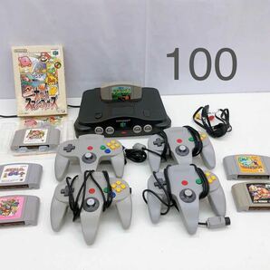 4AB022 Nintendo ニンテンドー ニンテンドー64 本体 NUS-001(JPN) ソフト付 本体通電OK 動作未確認 中古 現状品の画像1