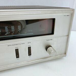 4AD092 【動作品】TRIO トリオ FX-46K 真空管式 FMマルチステレオチューナー オーディオ レトロ 現状品の画像3