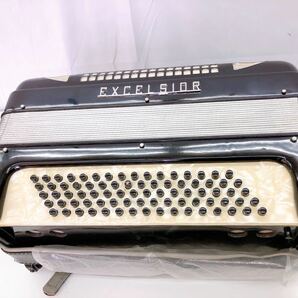 4AC052 EXCELSIOR エキセルシャー Mod.580 アコーディオン 楽器 鍵盤楽器 音楽 ケース 中古 現状品 動作未確認の画像7