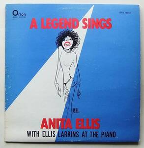 ◆ ANITA ELLIS With ELLIS LARKINS at The Piano / A Legend Sings ◆ Orion ORS 79358 ◆