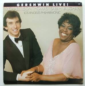 ◆ MICHAEL TILSON THOMAS / SARAH VAUGHAN / Gershwin Live! ◆ CBS FM 37277 (promo) ◆