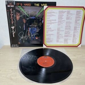 ≪LP≫who-It's hard Japan サイン入り×3 レコードの画像1