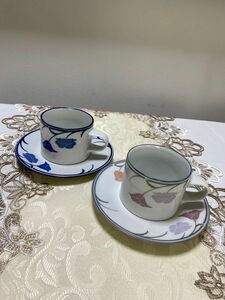 ☆中古☆DANKS ペア　カップ&ソーサー　　チボリ　現行モデル