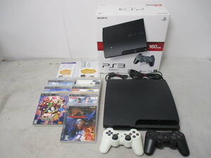 SONY/ソニー PlayStation3 本体[CECH-3000A] 160GB＋【ジャンク含む】ワイヤレスコントローラ×2＋PS3ソフト×9 プレステ3 ゲーム(7-2-7)