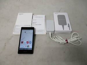 ◎〒ZTE・docomo/ドコモ スマートフォン MONO[MO-01J] ブラック 4.7インチ ROM＞16GB/RAM＞2GB Android 7.1.1 SIMロック不明(7-2-8)〒