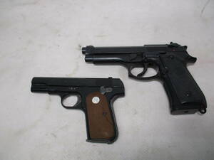 ◎◎〒【ジャンク含む】東京マルイ エアガン U.S.9mm M9ピストル MILITARY-97821＋MGC コルト AUTOMATIC ACP-32/BLK(24-2-14)〒