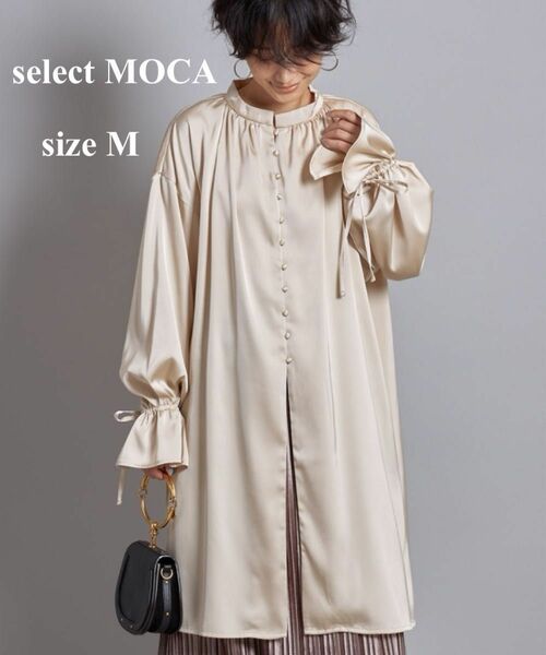 【未使用】SELECT MOCA セレクトモカ チュニックワンピース サテン M