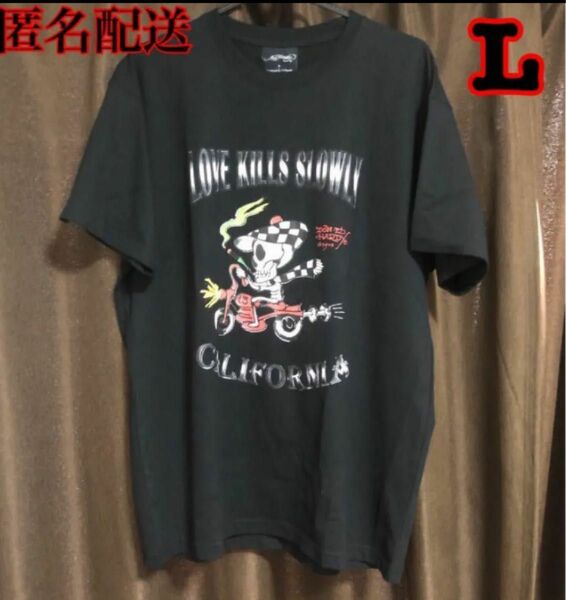 新品 Tシャツ エドハーディー スカルバイク Lサイズ 半袖 Tシャツ タトゥー