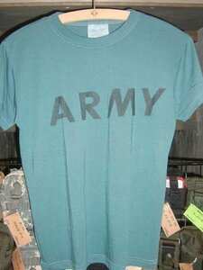 USタイプ ARMY Tシャツ後染め　XS　ブルー　051013