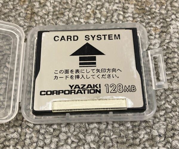 送料無料 中古 矢崎 デジタルタコグラフ CF カード YAZAKI 128MB ⑤