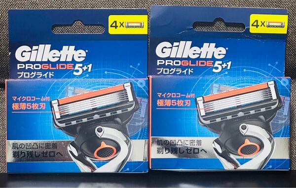 替刃8個 ジレット プログライド 5+1 4個入り×2セット 正規 Gillette PROGLIDE フュージョン