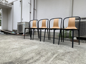 美品■Vitra/ヴィトラ■Belleville chair/ベルヴィルチェア■スタッキング■4脚セット■定価28万円程■⑤