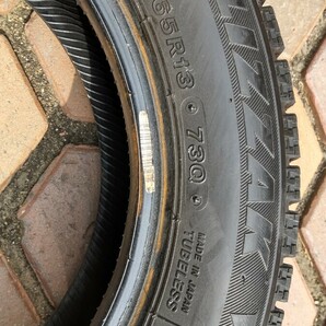 ブリヂストン ブリザック VRX 155/65R13 2本 バリ溝 の画像4