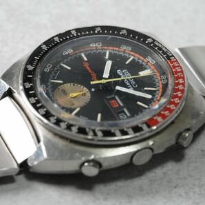 1円スタート SEIKO 5 sports スピードタイマー 6139-6032 アンティーク ヴィンテージ クロノグラフ 現状品 腕時計 自動巻 1スタ の画像4