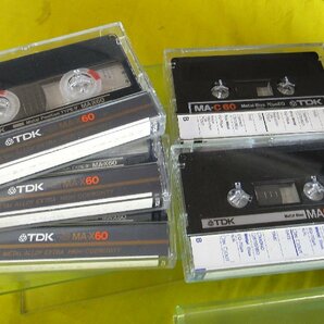 メタル・カセットテープ6巻他4巻『TDK MA-60,DENON MD 50他4巻/全10巻』収納ケース付の画像4