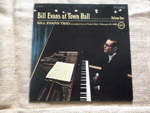 BILL EVANS/Bill Evans at Town Hall Volume One USオリジナル盤 VAN GELDER 両面刻印　見開きジャケット