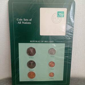 #1605Q【フランクリンミント社/Coin Sets of All Nations/REPUBLIC OF IRELAND/現状品】アイルランド 外国貨幣 アンティークコイン 保管品の画像1