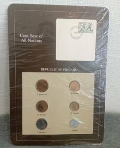 #1605R【フランクリンミント社/Coin Sets of All Nations/REPUBLIC OF FINLAND/現状品】フィンランド 外国貨幣 アンティークコイン 保管品