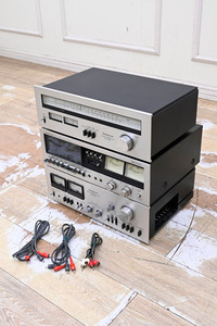 CO07 Technics in photograph set amplifier SU-7700 cassette deck RS-630U-Ⅱ tuner ST-7300