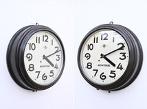 FN193 大き目 アンティーク 昭和レトロ 愛知時計 アイチ ゼンマイ式 壁掛け 掛時計 柱時計 木製 大時計 アナログ 機械式_画像2