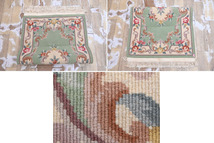 MO173 ウール製 手織り 中国段通 玄関マット 絨毯 ラグ キッチンマット ジュータン 幅176×92.5 厚み2cm(房含む)_画像5