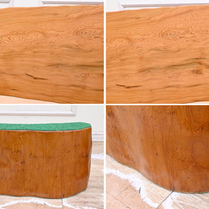 NO41 希少 屋久杉 一枚板 厚6.5cm 総無垢 良質木目 座卓 ローテーブル 座敷机 リビングテーブル 和家具の画像9