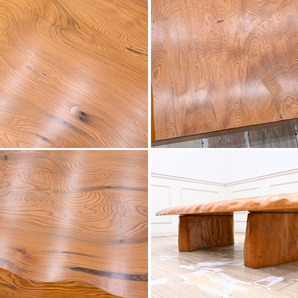 NO41 希少 屋久杉 一枚板 厚6.5cm 総無垢 良質木目 座卓 ローテーブル 座敷机 リビングテーブル 和家具の画像5